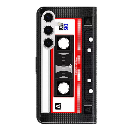 Samsung Galaxy S26 EIDERWOOD Kunstskinn Flip Deksel m. Print - Kassettbånd