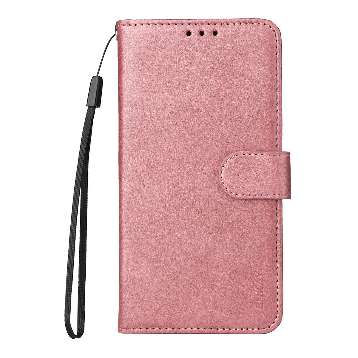 Motorola Edge 70 EIDERWOOD Kunstskinn Deksel med Skjermbeskyttelsesglass  & Kortholder – Rosa