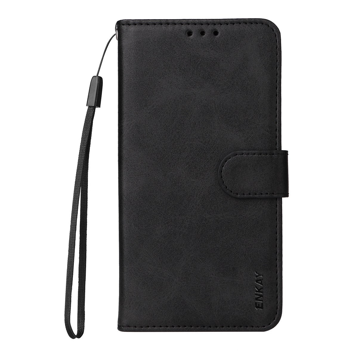 Motorola Edge 70 EIDERWOOD Kunstskinn Deksel med Skjermbeskyttelsesglass  & Kortholder – Svart