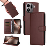 EIDERWOOD OPPO Find X9 Pro Kunstskinn Flip Deksel m. Strop - Brun