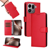 EIDERWOOD OPPO Find X9 Pro Kunstskinn Flip Deksel m. Strop - Rød