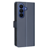 Samsung Galaxy S26+ (Plus) BINFEN Kunstskinn Flip Deksel med RFID Blokkering - Blå