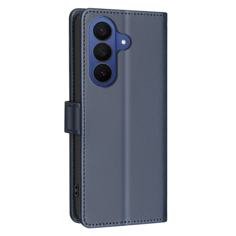 Samsung Galaxy S26+ (Plus) BINFEN Kunstskinn Flip Deksel med RFID Blokkering - Blå