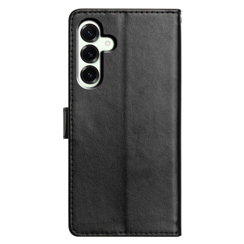 Samsung Galaxy A27 EIDERWOOD Kunstskinn Flip Deksel med Strop - Svart