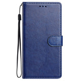 Samsung Galaxy A27 EIDERWOOD Kunstskinn Flip Deksel med Strop - Blå