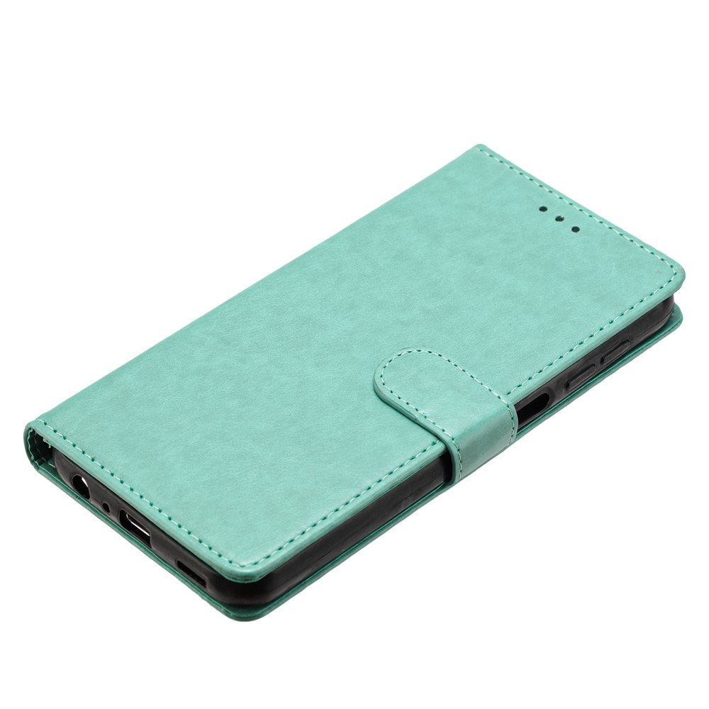 Samsung Galaxy A27 EIDERWOOD Kunstskinn Flip Deksel med Strop - Grønn