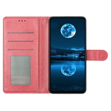 Samsung Galaxy A27 EIDERWOOD Kunstskinn Flip Deksel med Strop - Rosa