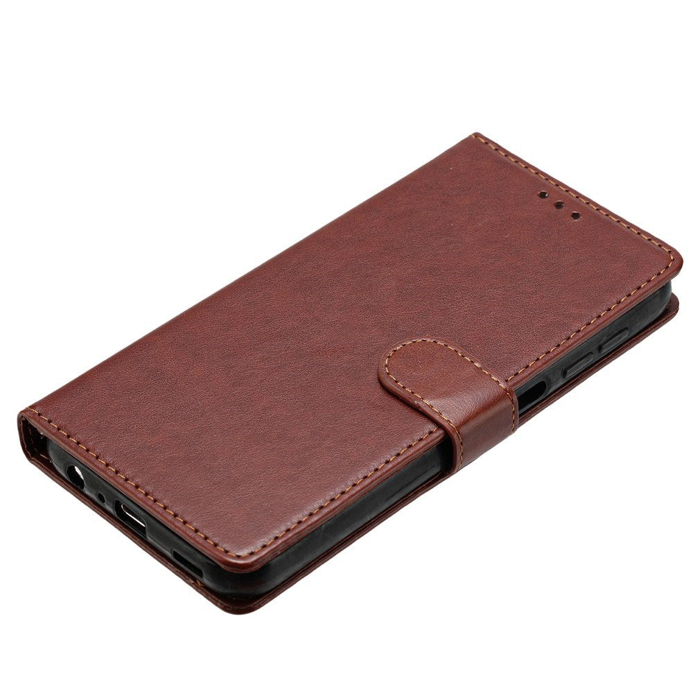 Samsung Galaxy A27 EIDERWOOD Kunstskinn Flip Deksel med Strop - Brun