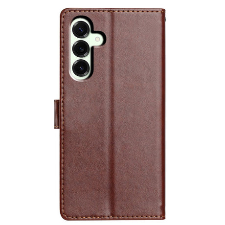 Samsung Galaxy A27 EIDERWOOD Kunstskinn Flip Deksel med Strop - Brun