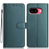 Google Pixel 10a EIDERWOOD Kunstskinn Flip Deksel m. Stropp & Utfellbar Kortholder – Grønn