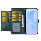 Google Pixel 10a EIDERWOOD Kunstskinn Flip Deksel m. Stropp & Utfellbar Kortholder – Grønn