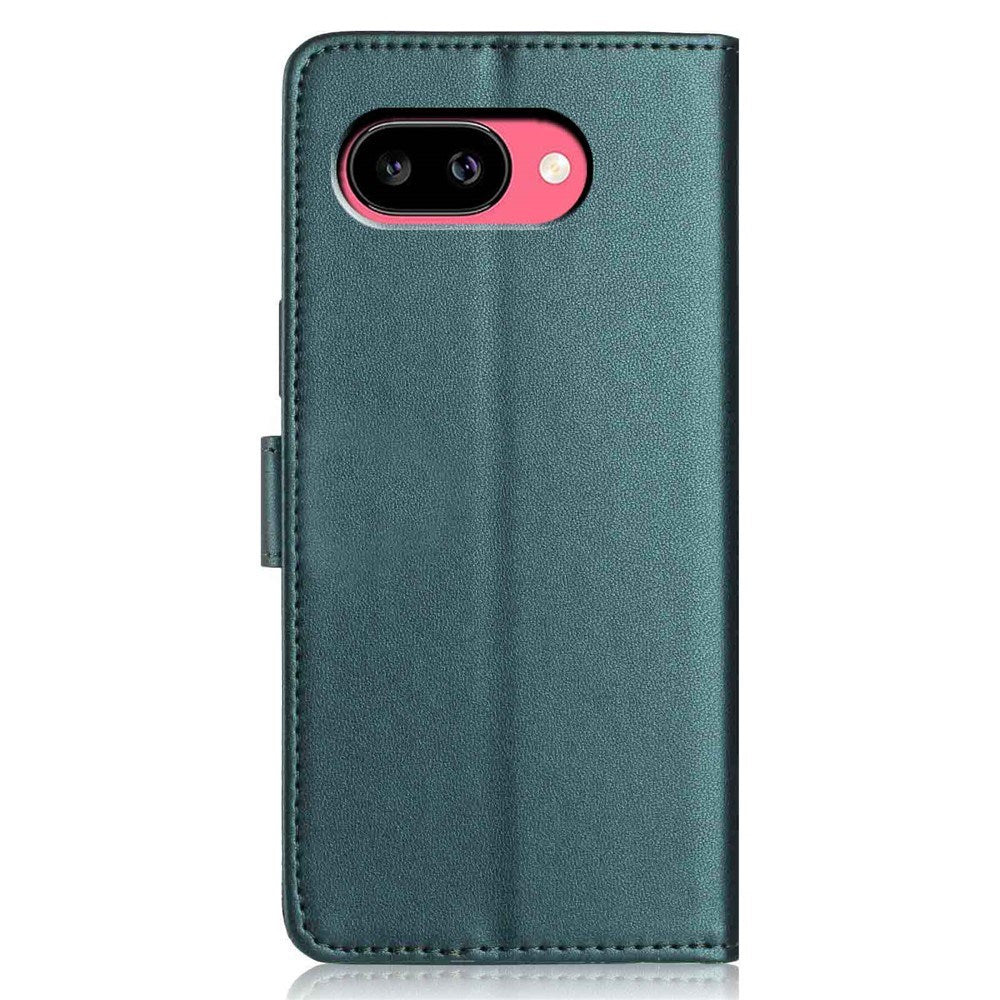 Google Pixel 10a EIDERWOOD Kunstskinn Flip Deksel m. Stropp & Utfellbar Kortholder – Grønn