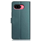 Google Pixel 10a EIDERWOOD Kunstskinn Flip Deksel m. Stropp & Utfellbar Kortholder – Grønn