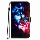 Samsung Galaxy A57 EIDERWOOD Kunstskinn Flip Deksel m. Mønster & Stropp - Ulver