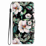 Samsung Galaxy A57 EIDERWOOD Kunstskinn Flip Deksel m. Mønster & Stropp - Magnolia