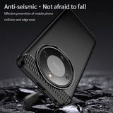 Honor Magic8 Lite MOFI Brushed Carbon Fiber Plast Deksel - Blå