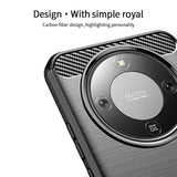 Honor Magic8 Lite MOFI Brushed Carbon Fiber Plast Deksel - Rød