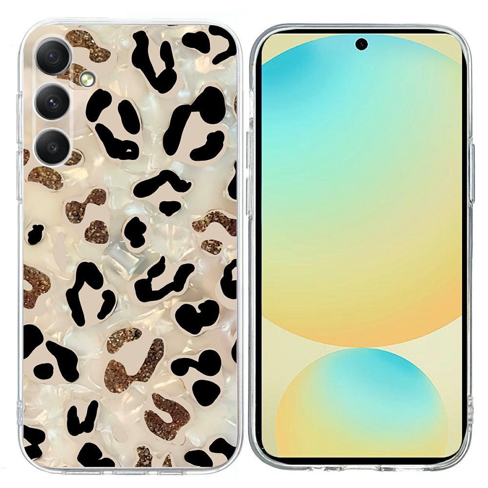 Samsung Galaxy A57 EIDERWOOD Fleksibelt Plast Deksel m. Mønster - Leopard