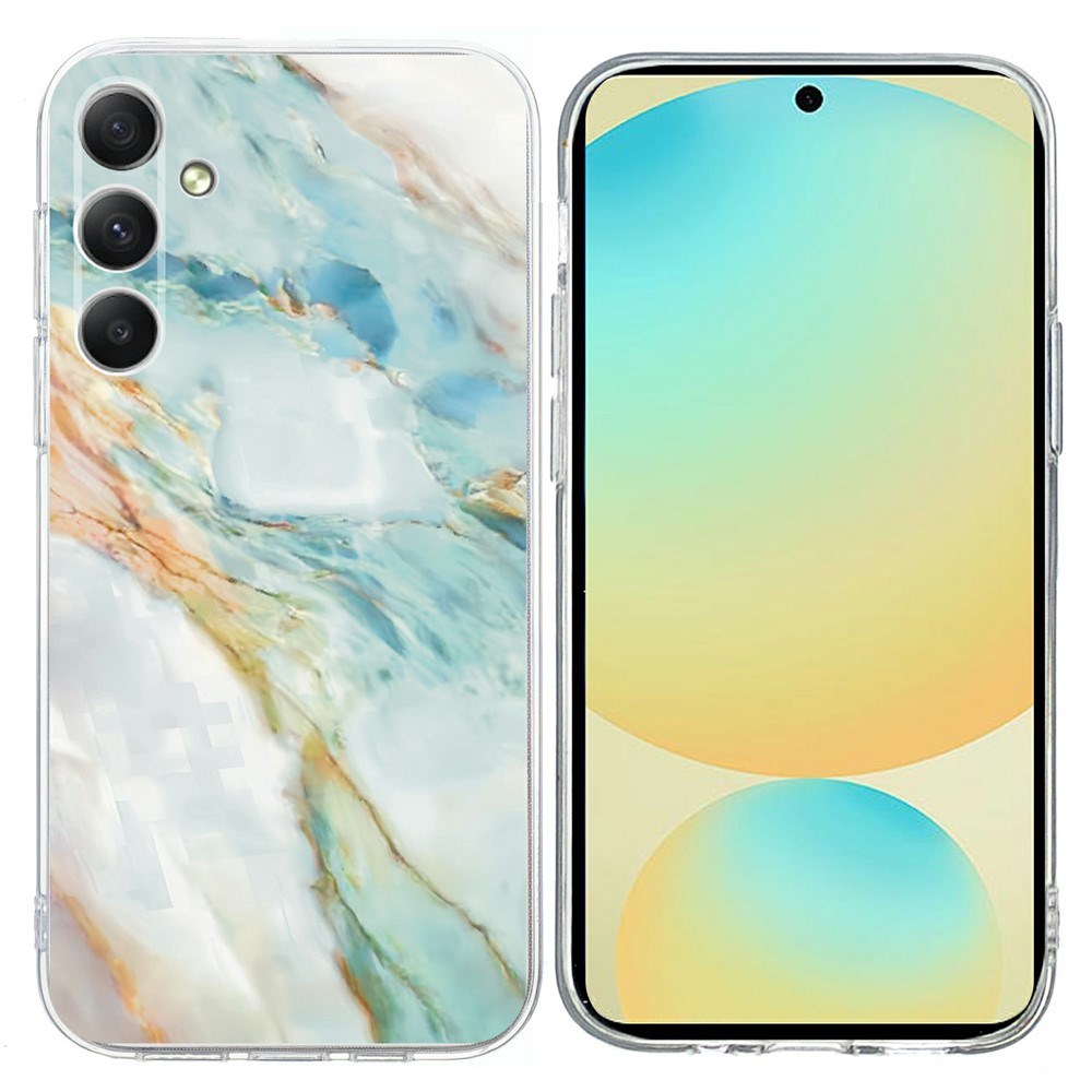 Samsung Galaxy A57 EIDERWOOD Fleksibelt Plast Deksel m. Mønster - Marmor