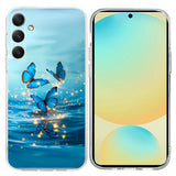 Samsung Galaxy A57 EIDERWOOD Fleksibelt Plast Deksel m. Mønster - Blå Sommerfugler