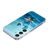 Samsung Galaxy A57 EIDERWOOD Fleksibelt Plast Deksel m. Mønster - Blå Sommerfugler