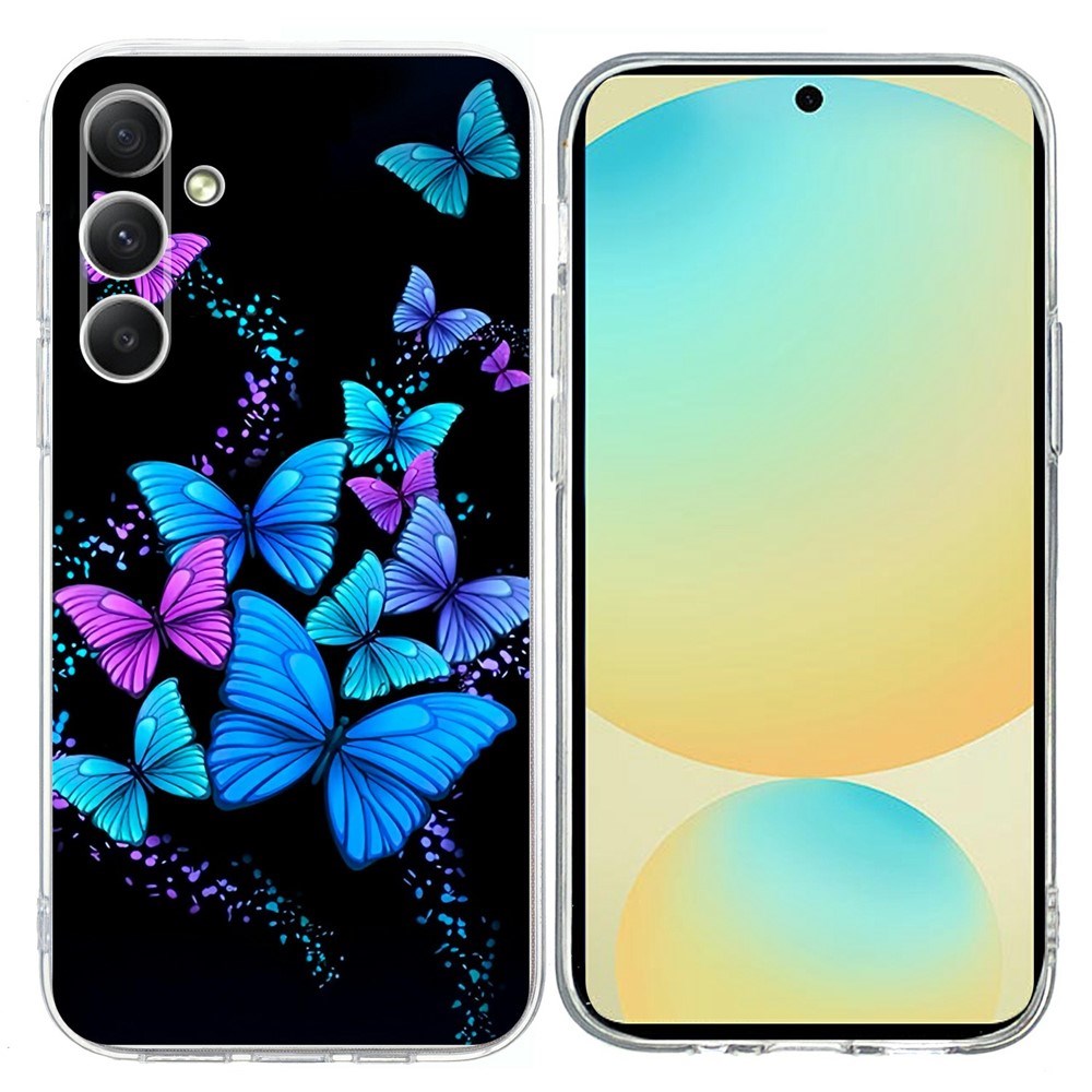 Samsung Galaxy A57 EIDERWOOD Fleksibelt Plast Deksel m. Mønster - Sommerfugler