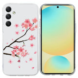 Samsung Galaxy A57 EIDERWOOD Fleksibelt Plast Deksel m. Mønster - Plommeblomst
