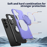 Samsung Galaxy S26 EIDERWOOD Hybrid Plast Deksel m. Roterende Kickstand – Lilla