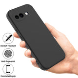 Google Pixel 10a EIDERWOOD Fôret Silikon Deksel m. Rem - Svart