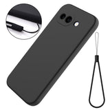 Google Pixel 10a EIDERWOOD Fôret Silikon Deksel m. Rem - Svart