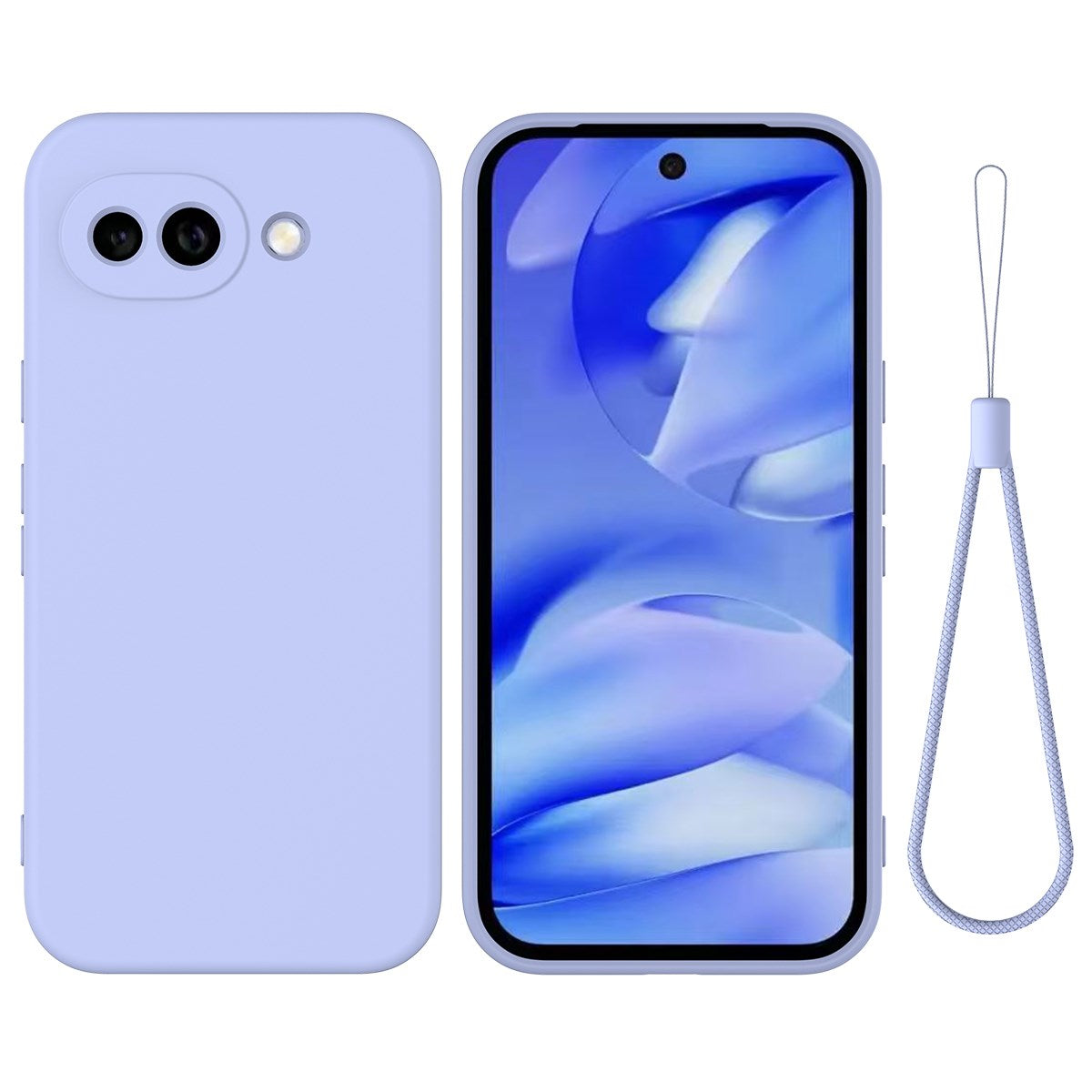 Google Pixel 10a EIDERWOOD Fôret Silikon Deksel m. Rem - Lilla