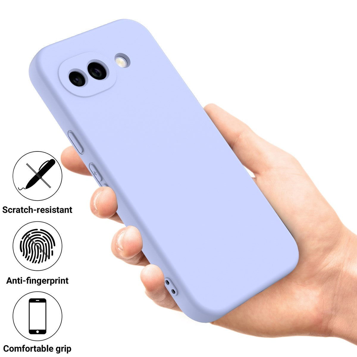Google Pixel 10a EIDERWOOD Fôret Silikon Deksel m. Rem - Lilla