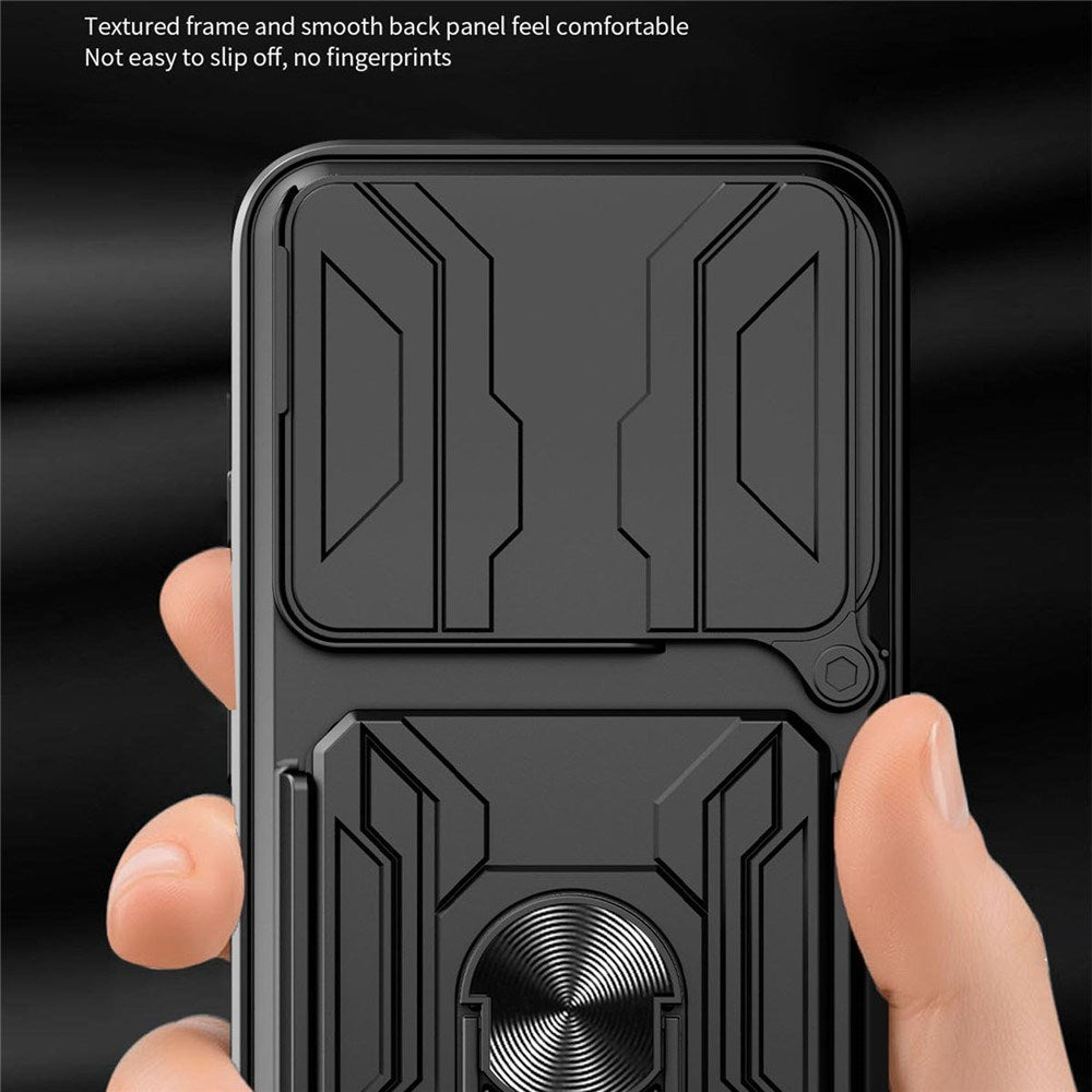 OPPO Find X9 Pro EIDERWOOD Håndverker Deksel med 360° Roterbar Camslider / Kickstand / Kortholder - Rose Gold