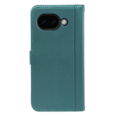 Google Pixel 10a EIDERWOOD Kunstskinn Flip Deksel m. Kortholder & Støttefunksjon – Grønn