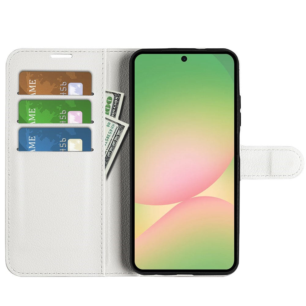 EIDERWOOD Samsung Galaxy A57 Kunstskinn Flip Deksel m. Kortholder & Ståfunksjon - Hvit
