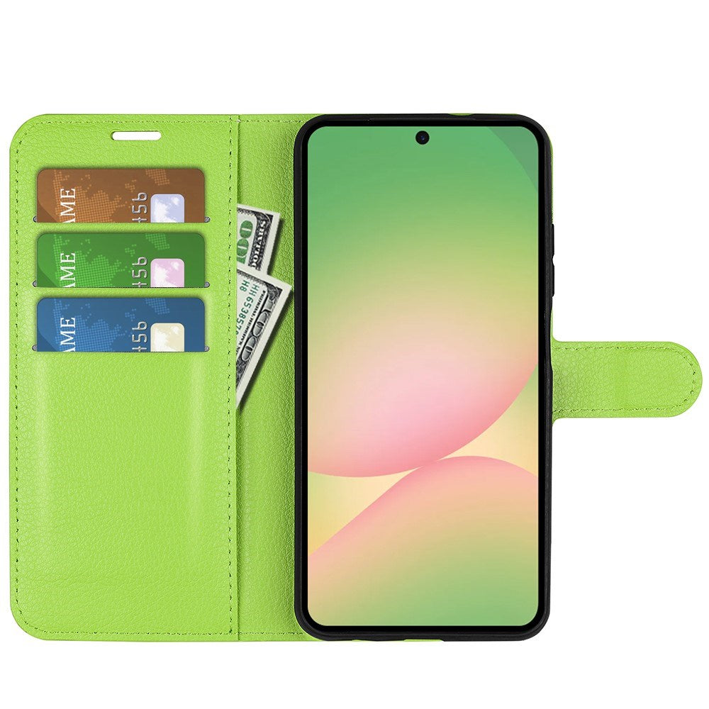 EIDERWOOD Samsung Galaxy A57 Kunstskinn Flip Deksel m. Kortholder & Ståfunksjon - Grønn