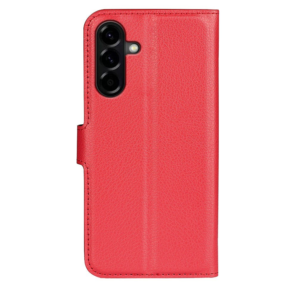 EIDERWOOD Samsung Galaxy A57 Kunstskinn Flip Deksel m. Kortholder & Ståfunksjon - Rød
