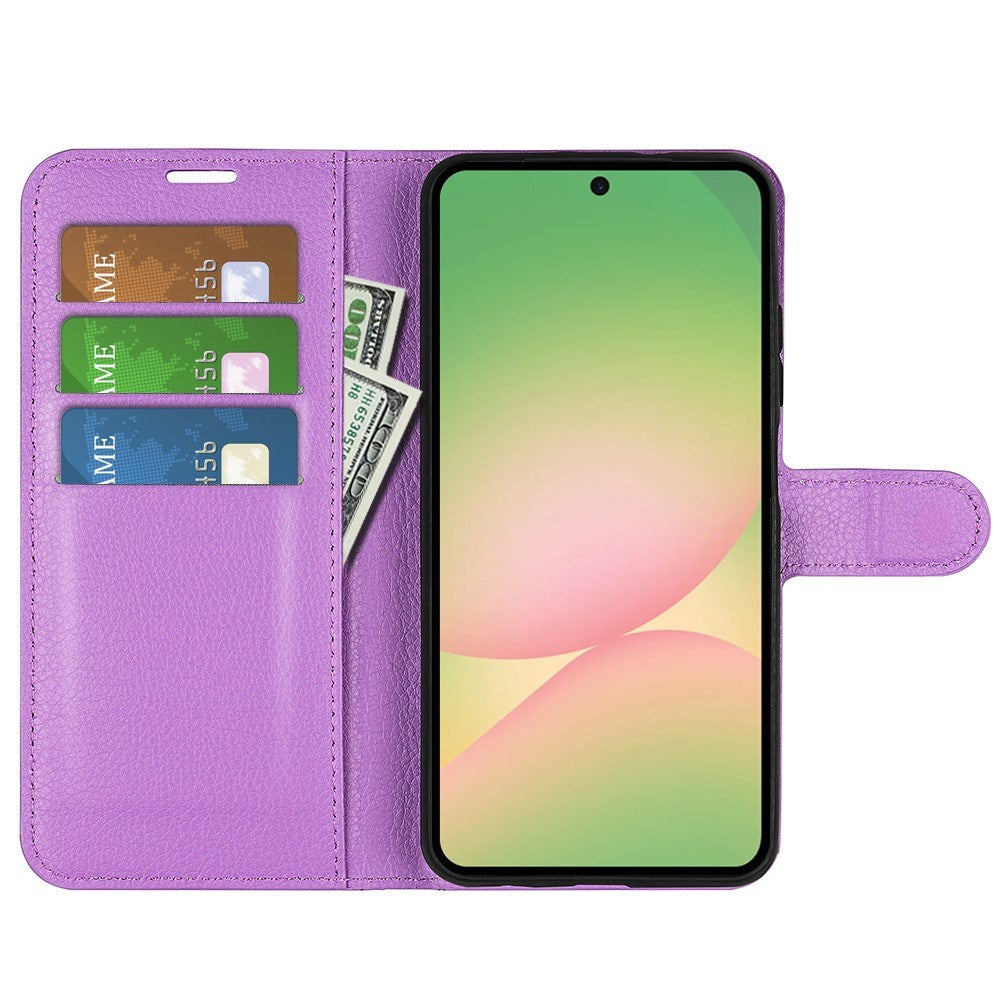 EIDERWOOD Samsung Galaxy A57 Kunstskinn Flip Deksel m. Kortholder & Ståfunksjon - Lilla