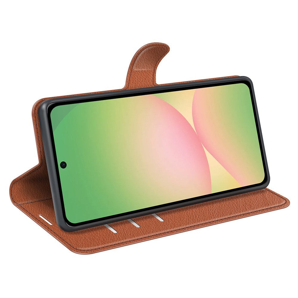 EIDERWOOD Samsung Galaxy A57 Kunstskinn Flip Deksel m. Kortholder & Ståfunksjon - Brun