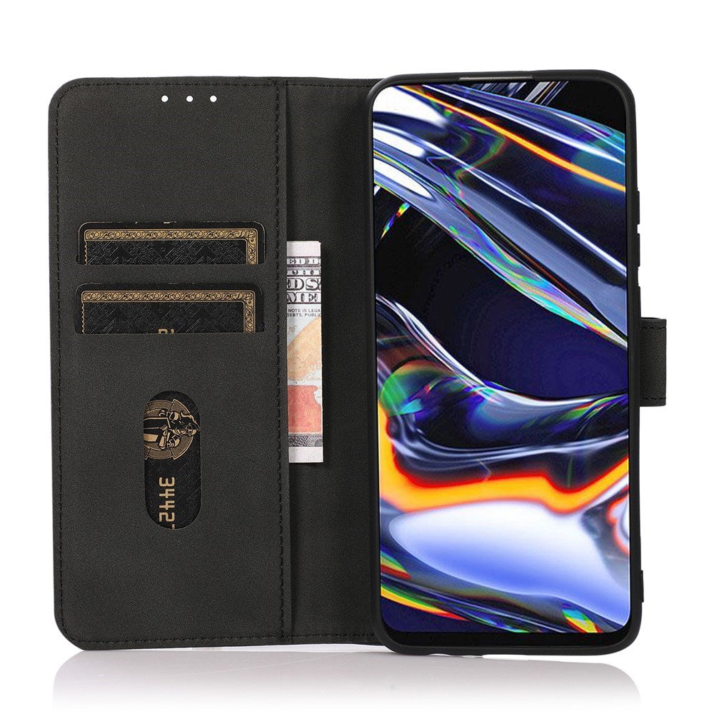 Samsung Galaxy A37 Kunstskinn Flip Deksel med Kortholder - Svart