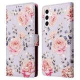 Samsung Galaxy S26 EIDERWOOD Kunstskinn Flip Deksel m. Blomster - Roser