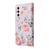 Samsung Galaxy S26 EIDERWOOD Kunstskinn Flip Deksel m. Blomster - Roser