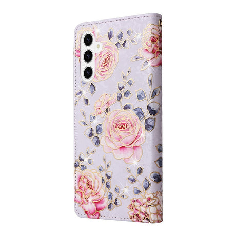 Samsung Galaxy S26 EIDERWOOD Kunstskinn Flip Deksel m. Blomster - Roser