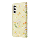 Samsung Galaxy S26 EIDERWOOD Kunstskinn Flip Deksel m. Blomster - Gul Margeritt