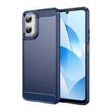 Motorola Moto G06 / G06 Power EIDERWOOD Carbon Fiber Deksel med Skjermbeskyttelse - Blå