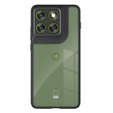 Motorola Edge 70 Max EIDERWOOD Stødabsorberende Hybrid Deksel - Gjennomsiktig / Sort