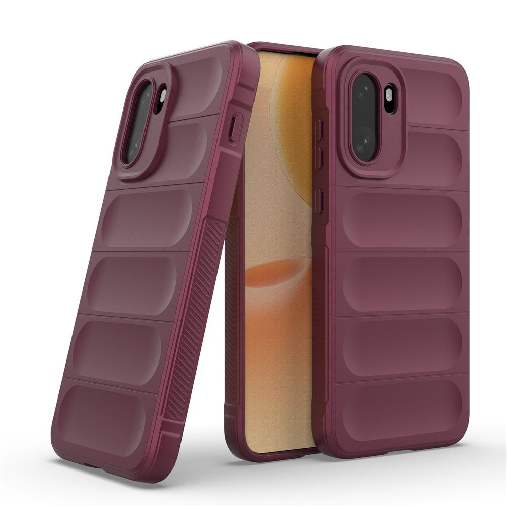 EIDERWOOD OnePlus 15R Fleksibelt Plast Deksel - Mørkrød