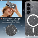 Samsung Galaxy S26 EIDERWOOD Magnetisk Plast Glitter Deksel - MagSafe Kompatibel - Gjennomsiktig