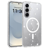 Samsung Galaxy S26+ (Plus) EIDERWOOD Magnetisk Plast Glitter Deksel - MagSafe Kompatibel - Gjennomsiktig