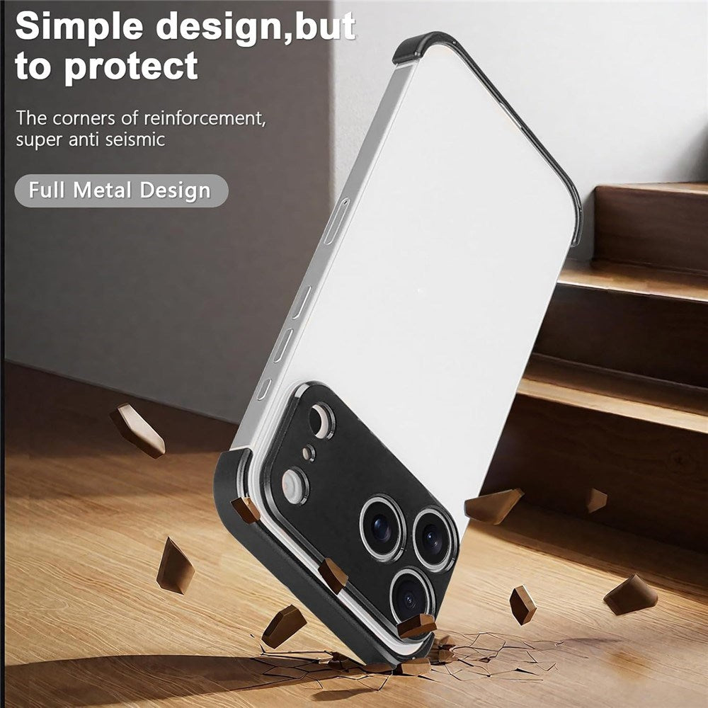 iPhone 17 Pro Max Todelt Bumper Deksel m. Kamerabeskytter - Svart